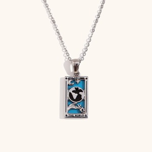 Hete Verkoop Nieuwe <span class=keywords><strong>Tarot</strong></span> Ketting Roestvrij Staal Vergulde 18K Goud Veelzijdige Mode Licht Luxe Trui Ketting Sieraden - Product Image 6