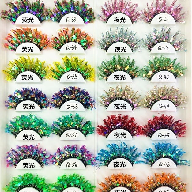 Cils à fluorescence