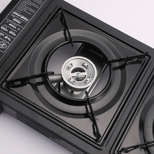 Xách tay thép không gỉ ngoài trời Bếp <span class=keywords><strong>gas</strong></span> Trọng lượng nhẹ Windproof thiết kế cho cắm trại dã ngoại BBQ đơn giản bằng tay hoạt động butan - Product Image 4