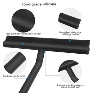 玻璃清洁刮板专业硅橡胶刮板刮水器窗户淋浴浴室淋浴刮板刮水器