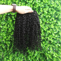 Cheveux brillants de qualité 12A, lots de mèches bouclées Pixie, perruques humaines, tissage de cheveux à trame unique, livraison rapide, stock complet