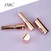 Mini Tubes de Rouge à Lèvres de Luxe Dorés 3g, Contenants Ronds Vides pour Baume à Lèvres Teinté, Emballage Personnalisé en Plastique Rechargeable pour Crème à Lèvres à Torsion