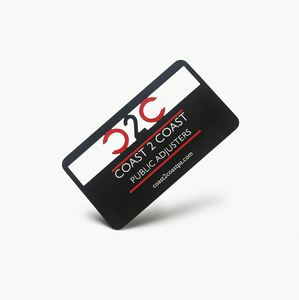 Carte professionnelle en métal NFC vierge - Product Image 2
