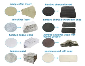 Ohbabyka Super Soft Absorption Mikro faser Wieder verwendbare Windel einlage Wasch bare Stoff windel einsätze