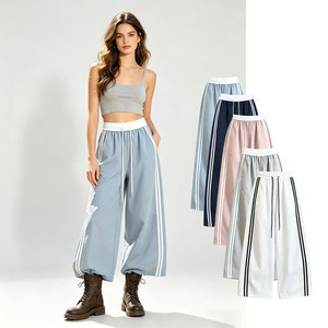 Pantalones rectos frescos de verano para mujer, pantalones deportivos para exteriores, pantalones cargo holgados de secado rápido para mujer, recomendados de fábrica - Product Image 1