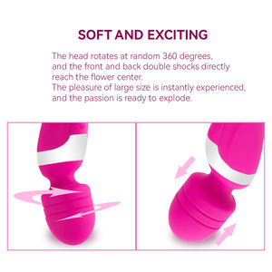 Damen AV Vibrator Flirt-Massagegerät Masturbationshilfe Erotikspielzeug Doppelköpfiger Starker Vibrations-Orgasmusstab - Product Image 5