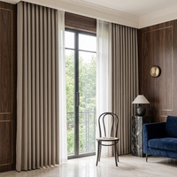 Cortinas Opacas Ignífugas Personalizadas DaiRui, con Memoria de Forma para Altas Temperaturas, Riel Motorizado, para Ventanas de Hotel y Villa, OEM