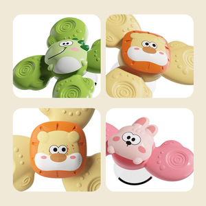 Jouets à ventouse sur le thème des animaux, lot <span class=keywords><strong>de</strong></span> 3 fidget spinners sensoriels avec éléments <span class=keywords><strong>de</strong></span> dentition - Product Image 5