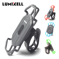 Lumixell 2026 Dudukan Ponsel Portabel Fleksibel untuk Stang Sepeda dari Plastik ABS, Rotasi Lanskap Potret Mudah
