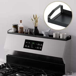 Organisateur d'épices extensible pour cuisine, étagère de four, support à épices magnétique à poser sur la cuisinière - Product Image 1