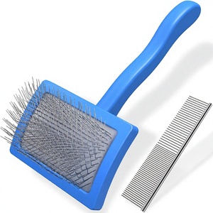 2 brosses de toilettage professionnelles pour chien avec picots extra longs, brosse à poils pour animaux de compagnie - Product Image 1