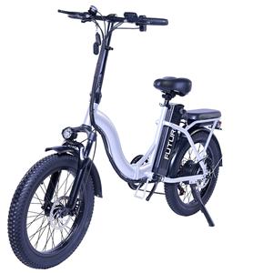 Vélo électrique pliable 48V 500W sans balais, vélo électrique longue portée, <span class=keywords><strong>Fatbike</strong></span> à suspension intégrale, vélo électrique à pneus larges 20 pouces avec cadre bas - Product Image 1