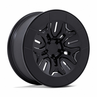 Jantes de camion forgées style BR406 personnalisées, finition noire mate, avec beadlock, pour RAM 1500, Silverado, GMC Sierra, Toyota Tundra, RAM 1500