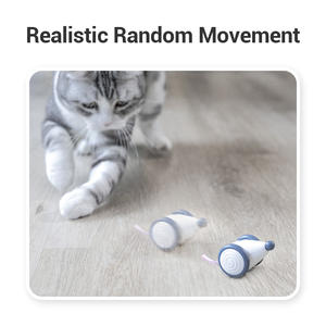 لعبة فأر كهربائية ذكية تفاعلية للقطط من تشيربل، قابلة لإعادة الشحن، مصنوعة من البلاستيك، لعبة مضحكة للقطط - Product Image 6