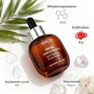 Self <strong>Tanning</strong> <strong>Face</strong> Serum Sunless <strong>Tanning</strong> Lotion Natural Bronzing Formula Smooth Glow Easy Application Premium Skincare MRUIS - Product Image 2