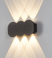 Applique murale extérieure en aluminium imperméable en gros, IP65, AC85-265V, style Art déco, lampe murale LED de jardin, design moderne
