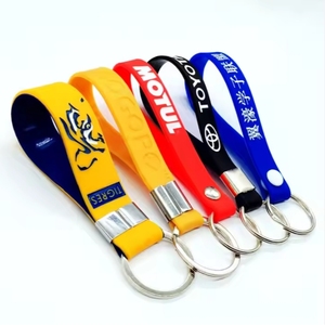 <b>Custom</b> Chain Promotional Chains Offset Printing Silicone <b>Ring</b> <b>Key</b> Tag - Product Image 2