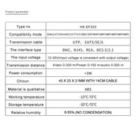 Balun de Video + Alimentación + Audio 3 en 1 de 8MP, Transceptor BNC de Par Trenzado RJ45 para Sistemas Analógicos AHD/CVI/TVI, Carcasa de ABS