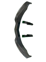 Lèvre avant en fibre de carbone véritable C7 avec canards pour Chevrolet Corvette C7 Z06 2014-2019