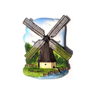 Lembranças de turista personalizadas 3d holland imã de geladeira decoração de casa