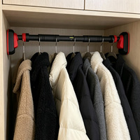 Support de sac de frappe en acier pour porte, modèle 2605, pour usage domestique intérieur, sans perçage, télescopique, à barre unique, équipement de fitness, pot de fleurs