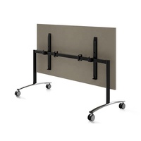 Table pliante personnalisée de bonne qualité, bureau avec roulettes, pour réunion au bureau, formation à la mode, offre spéciale