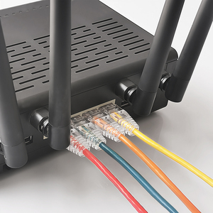 8 màu sắc đồng trần 10Gbps <span class=keywords><strong>UTP</strong></span> Ethernet cáp linh hoạt tốc độ cao cáp mạng Cat 6 Slim RJ45 vá cáp - Product Image 4