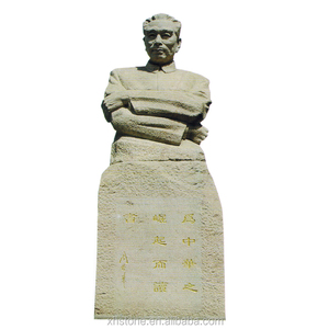 Escultura de piedra Natural china para personas famosas al aire libre, figura grande de pie, estatua de tamaño real - Product Image 5