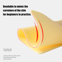 Accessoire de maquillage permanent imperméable en silicone double face de grande taille pour la pratique du tatouage