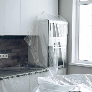 Housse de protection pour meubles 10x20 pieds, transparente, anti-poussière, résistante à l'eau, en polyéthylène PE, pour usage intérieur et extérieur - Product Image 2
