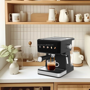 PANCERKA Household LCD Semi-<b>Automatic</b> Espresso <b>Machine</b> 20 Bar Multifunctional Small Milk Foam EU UK Plastic Semi-<b>automatic</b> Coffe - Product Image 5
