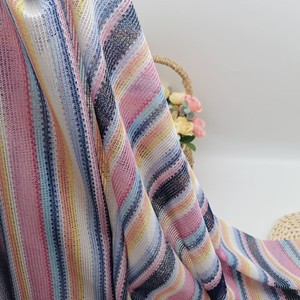 Tela de <span class=keywords><strong>Punto</strong></span> Ecológica de Nuevo Diseño, Colorida y Moderna, Tejido de <span class=keywords><strong>Punto</strong></span>, <span class=keywords><strong>Crochet</strong></span>, Jacquard Arcoíris - Product Image 2