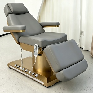 Cama <span class=keywords><strong>de</strong></span> Lujo para Pestañas, Moderna y Lujosa, con 3 Motores Ajustables, para Salón, Spa, Tratamientos, Mesa <span class=keywords><strong>de</strong></span> Masaje Eléctrica, Cama <span class=keywords><strong>de</strong></span> Belleza Facial y Cosmética - Product Image 4
