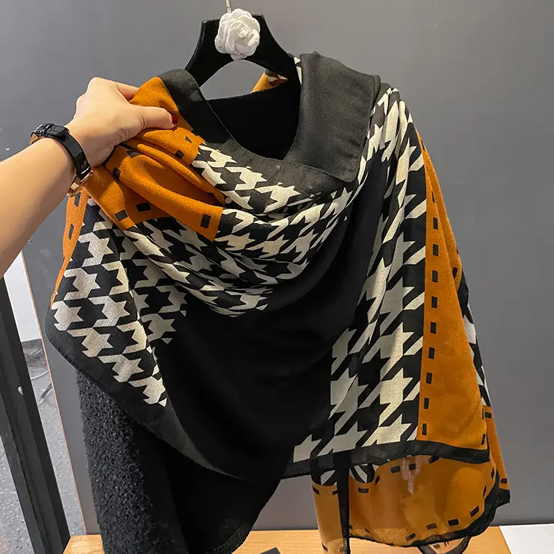 Mới nhất phong cách bông và vải lanh khăn phụ nữ khăn choàng quấn hijab plover in dài Viscose chiếc khăn