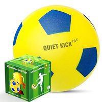 Ballon de football silencieux en mousse sans air de 8 pouces pour entraînement en salle, frappes et rebond réaliste, pratique silencieuse