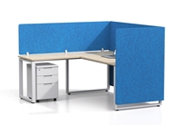 Bureau de travail moderne rectangulaire en métal pour une personne, table individuelle, grande et simple, Yeddkin 63LW, modulaire, couleur et forme personnalisables