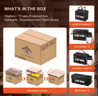Batterie LiFePO4 à semi-conducteurs ENLZH 12,8 V 628 Ah 8 kWh avec Bluetooth et BMS 200 A intégré, 4000 cycles, pour camping-car, marine et énergie solaire