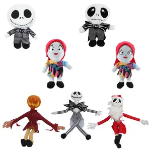 DL177 Nuevo Jack Skellington Muñeco de peluche Pesadilla antes de Navidad Juguetes Rey calabaza Peluche Encantador Bebé Muñecas