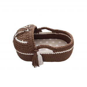 Cesta Moisés de Crochet de Lujo ENWEI 2025, Tamaño XXL para Recién Nacidos, Tejido Ecológico de Alta Calidad, Cesta de Almacenamiento <span class=keywords><strong>Plegable</strong></span> y Segura - Product Image 3