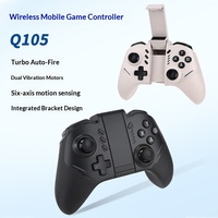 Control Inalámbrico para Juegos Q105 de Nueva Generación con Iluminación RGB, Control de Movimiento, Botón Turbo y Batería Recargable