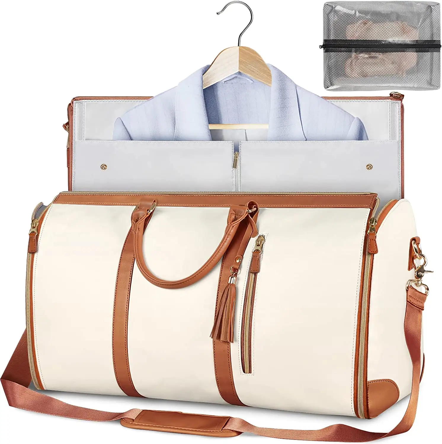 حقائب ملابس عالية الجودة من الشركة المصنعة للسفر حقيبة حمل قابلة للتحويل حقيبة سفر للنساء