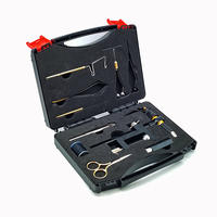 10-teiliges Fliegenbindewerkzeug-Set mit Schraubstock und Zubehör für Nymphen, Trockenfliegen, Salzwasser-Streamer – Komplettes Set zur Fliegenfischerei-Köderherstellung