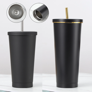 Vaso Térmico de Acero Inoxidable 304 de 17 oz, con Aislamiento al Vacío, Personalizable con Logotipo, para Café, Bebidas Frías, con Pajita - Product Image 5