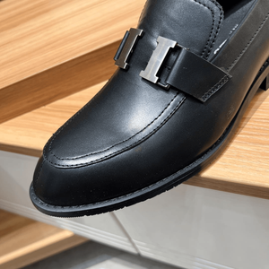 Zapatos Oxford de moda retro con entresuela, parte superior de cuero de vaca de grano completo, suela de caucho/látex y forro de tela, para todas las estaciones, con suela de caucho espumado. - Product Image 4