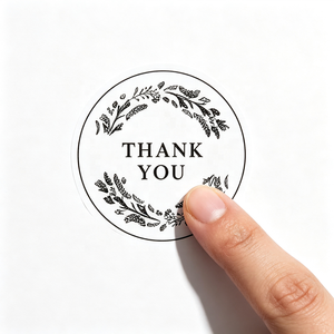 Étiquettes adhésives personnalisées, autocollants imprimés avec logo de marque, papier imperméable, emballage de produit pour boîte cadeau, fabricant - Product Image 1