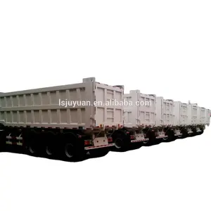 32 Cubic Meter Rear 3 Axle Dump Truck / Tipper Semi Trailer For Export Africa