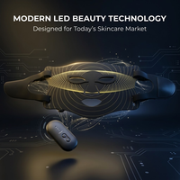 Masque facial LED sans fil rechargeable pour la photothérapie et les soins de la peau