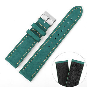 Bracelet de montre en cuir véritable grainé Epsom OEM personnalisé, à libération rapide, en cuir souple, 18mm 19mm 20mm 21mm 22mm - Product Image 3