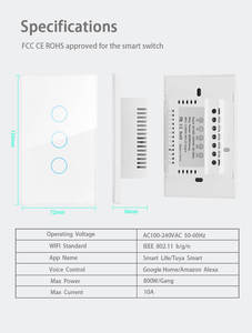 XZJ 2025 Prodotti Elettrici Smart per la <span class=keywords><strong>Casa</strong></span> di Tendenza: Interruttore <span class=keywords><strong>a</strong></span> Parete Intelligente Tuya - Product Image 6