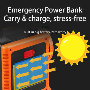 Linterna <span class=keywords><strong>de</strong></span> Búsqueda Multifunción COB, Lámpara <span class=keywords><strong>de</strong></span> <span class=keywords><strong>Trabajo</strong></span> y Foco Lateral, Recargable Solar por USB, Larga Duración, Portátil, Industrial, para Exteriores - Product Image 3